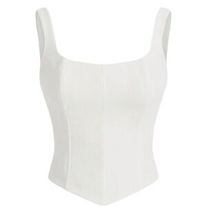 White Corset Style Top , Size XS